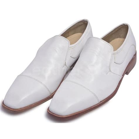 genuine white leather shoes.